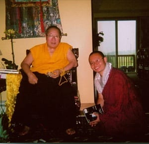 H.H. Penor Norbu Rinpoche with Lhoppön Rinpoche
